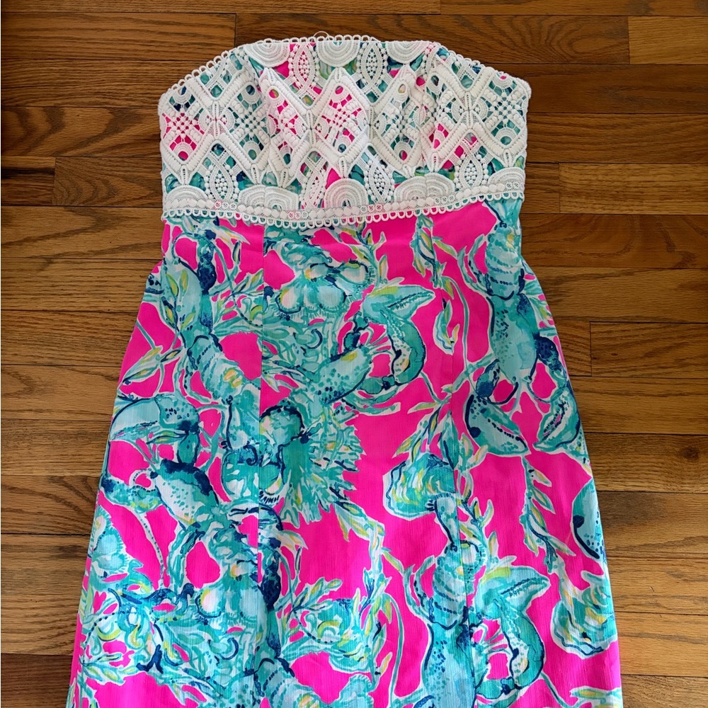 Lilly Pulitzer Brynn Strapless Dress NWOT size 8